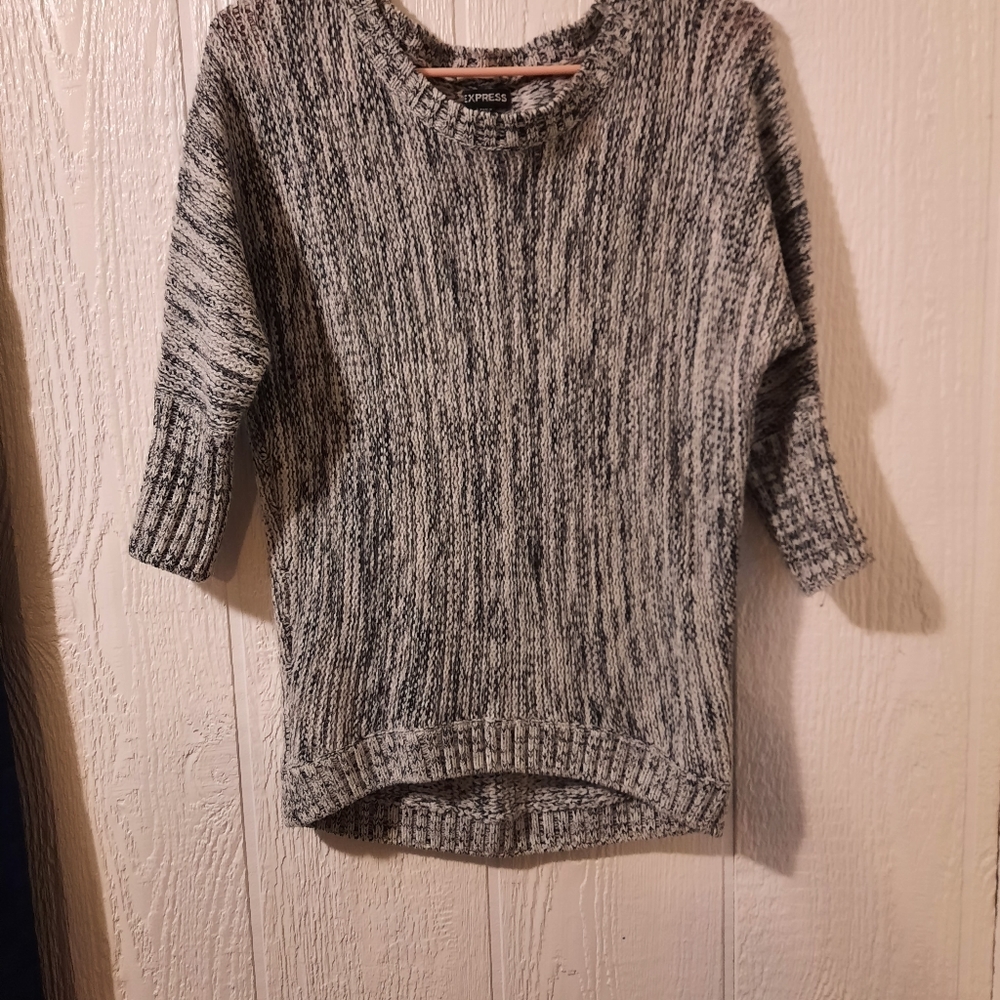 Express women's sweater, Medium, Black and White